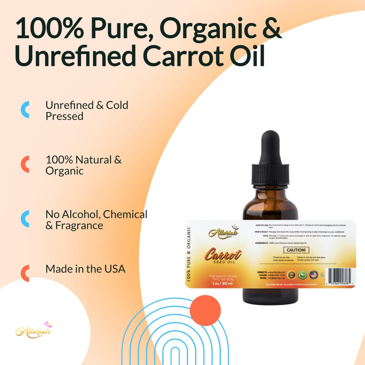 Hand massaging Allurials oil into scalp demonstrating soothing nourishment benefit