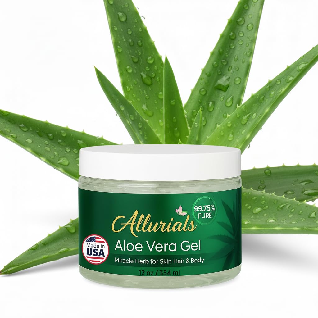 Allurials jar front label showing 12 oz size and purity benefits