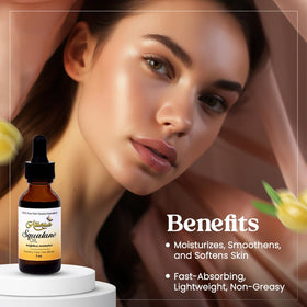 Allurials oil texture in hand illustrating lightweight absorption and sheen
