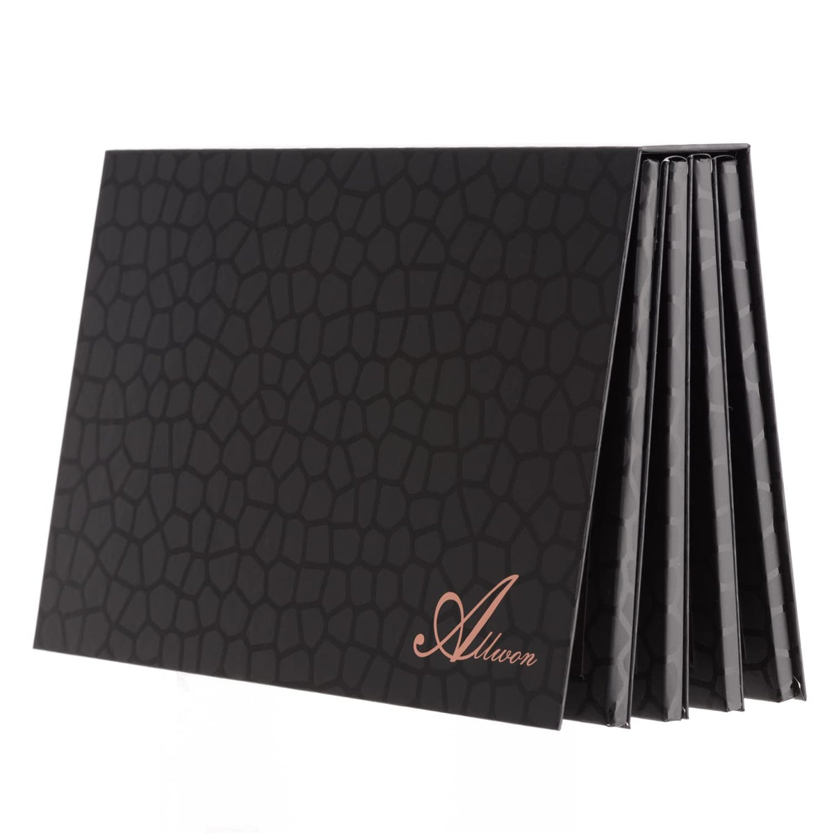 Allwon front closed black palette showing compact professional storage benefit