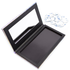 Allwon mermaid palette open with mirror for easy on-the-go application