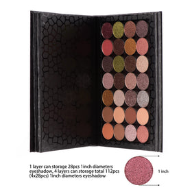 Allwon arranged pans in palette for easy color comparison and organization benefit