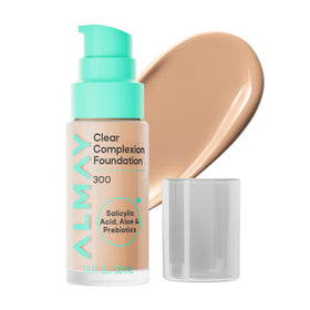 Almay front packaging showing foundation bottle and label benefits