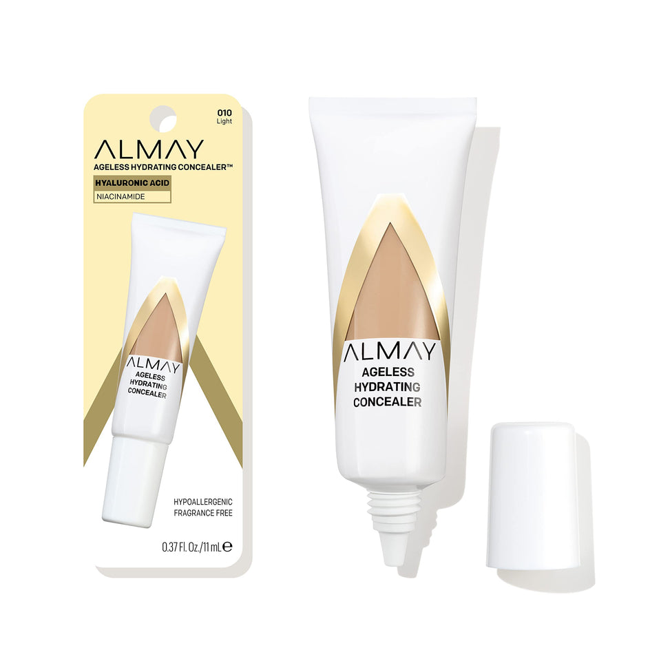 Almay front packaging showing lightweight concealer and natural finish benefit