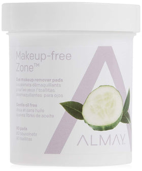 Almay front packaging showing 80 oil free pads and benefits