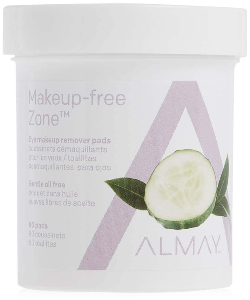 Almay front packaging showing 80 oil free pads and benefits