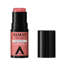 Almay front packaging showing coral flush tint and compact design benefit