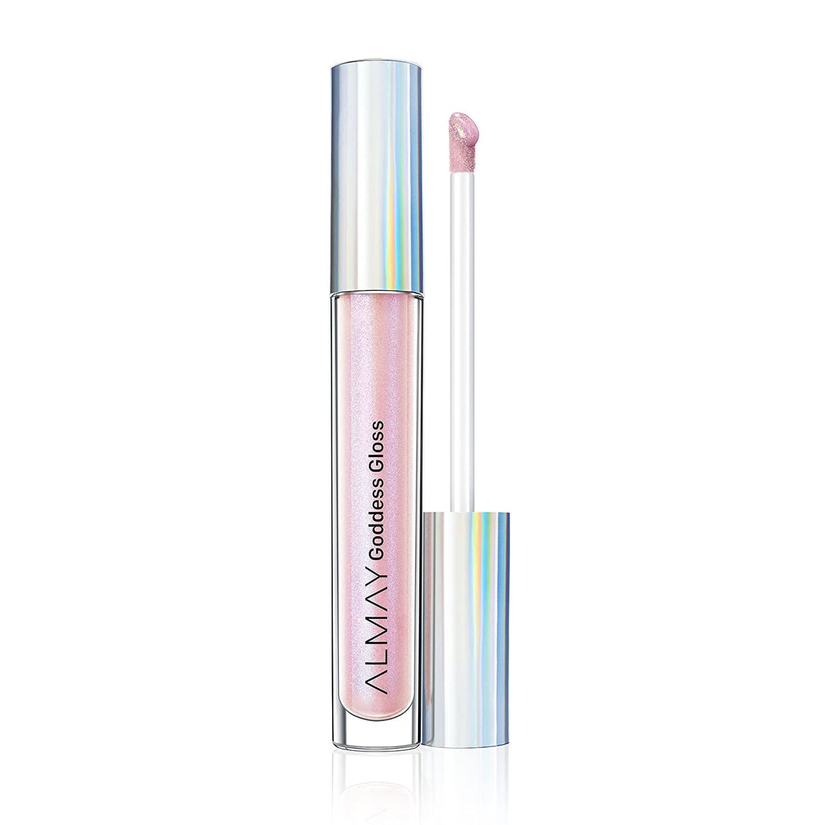 Almay Goddess Gloss front packaging showing 200 Angelic and benefits