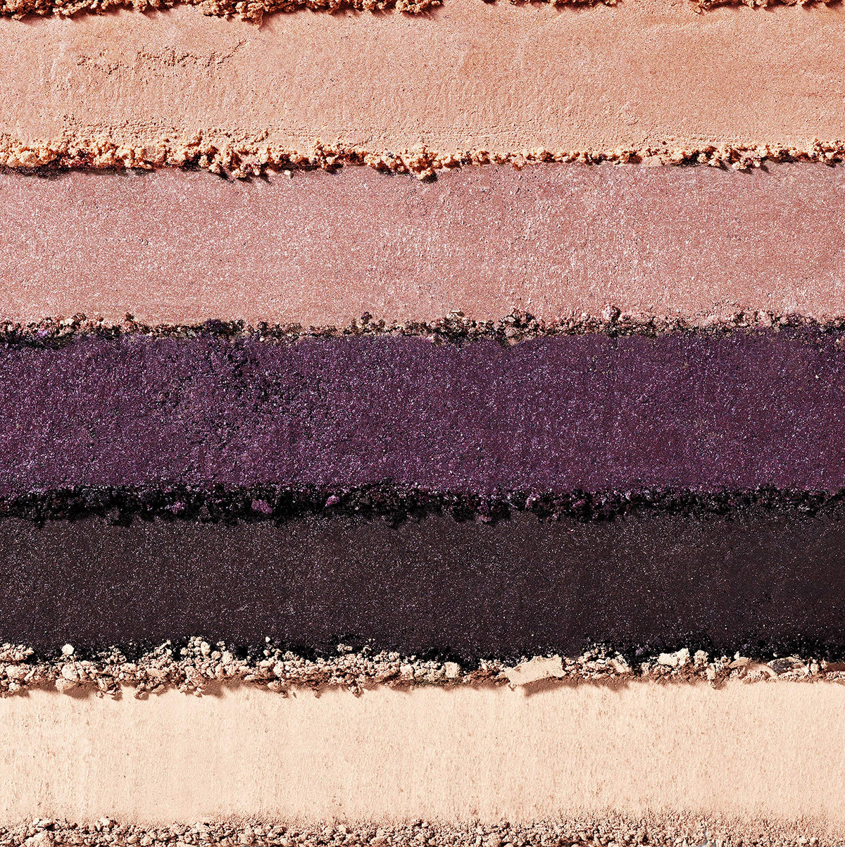 Almay open palette top view revealing five shades and primer for easy selection