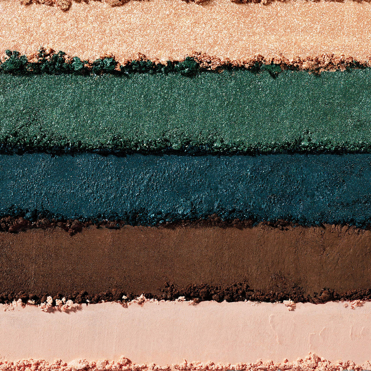 Almay palette open top view showing four shadows and primer