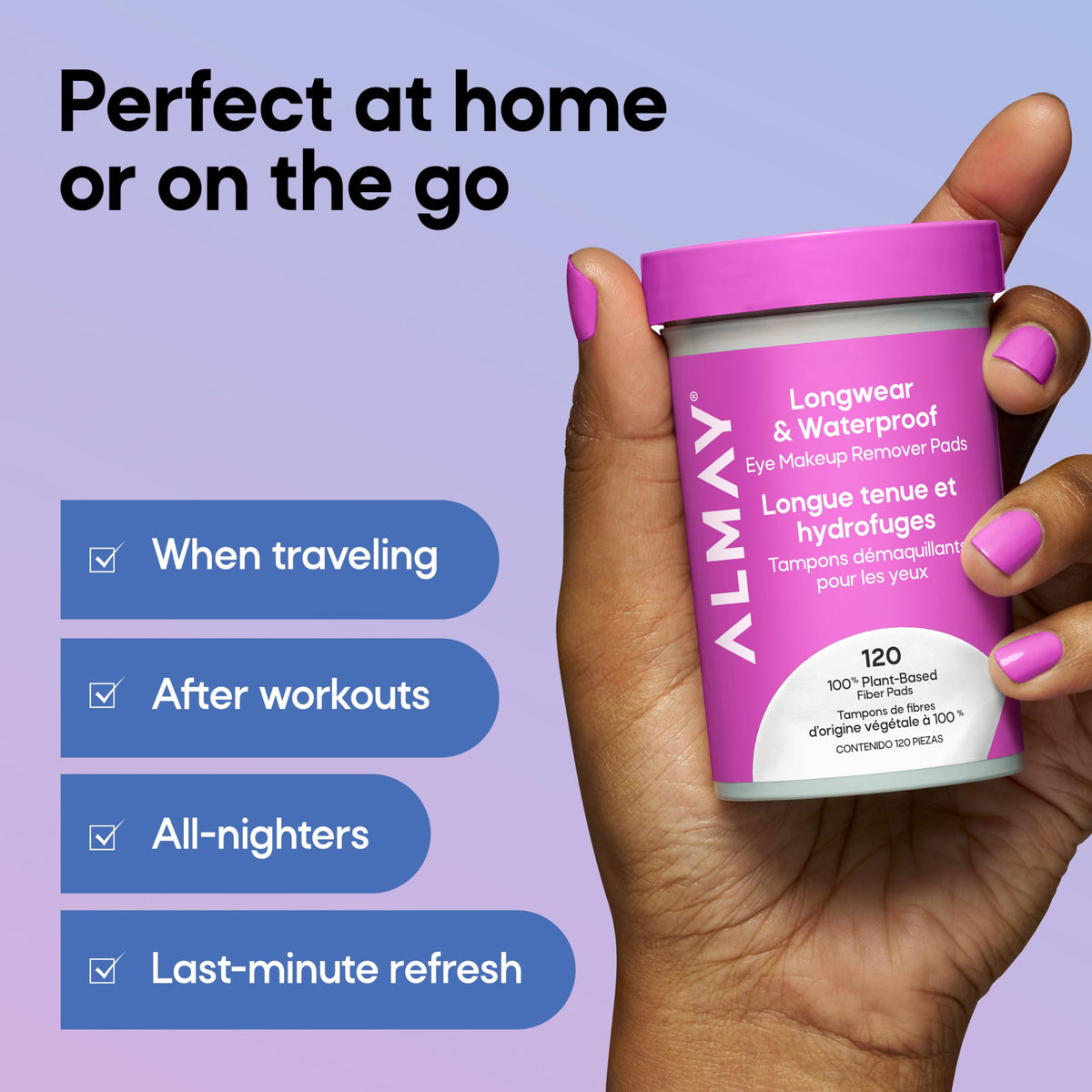 Almay label highlighting fragrance-free and excluded ingredients for safety