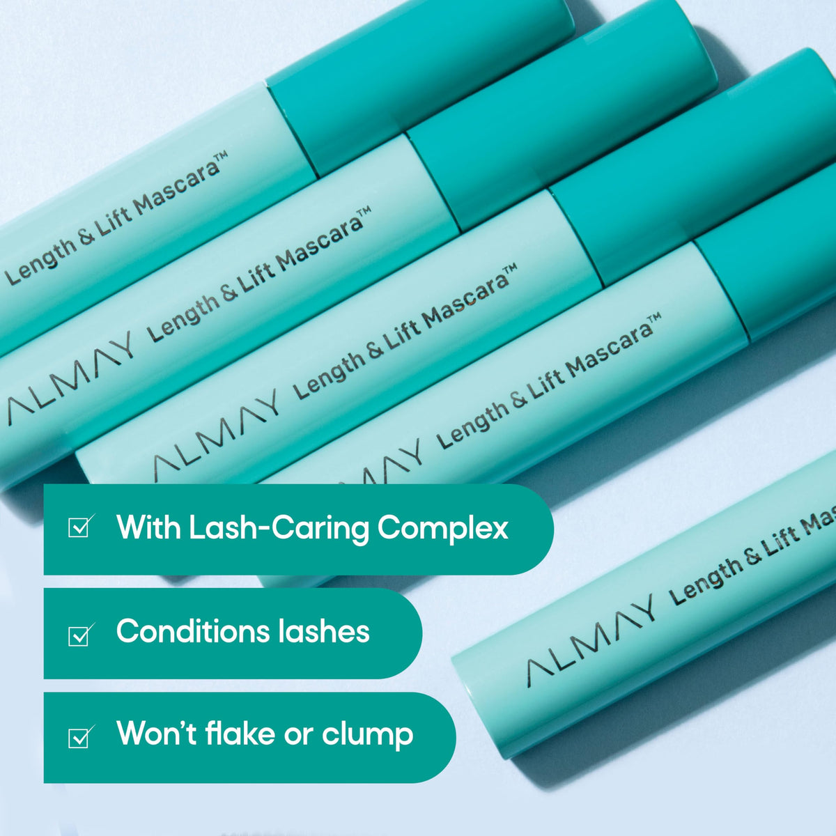 Almay bristles detail highlighting 100% plant-derived bristles for separation
