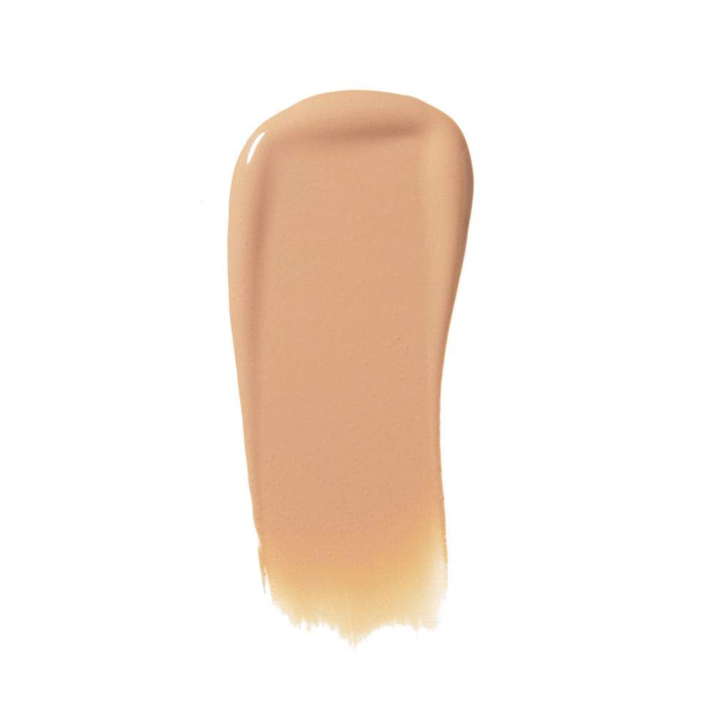 Almay foundation texture close-up drop, showing smooth blendable consistency