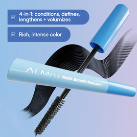 Almay mascara wand applying pigment for precise lash coating