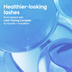Almay before and after lashes comparison showing thicker-looking results