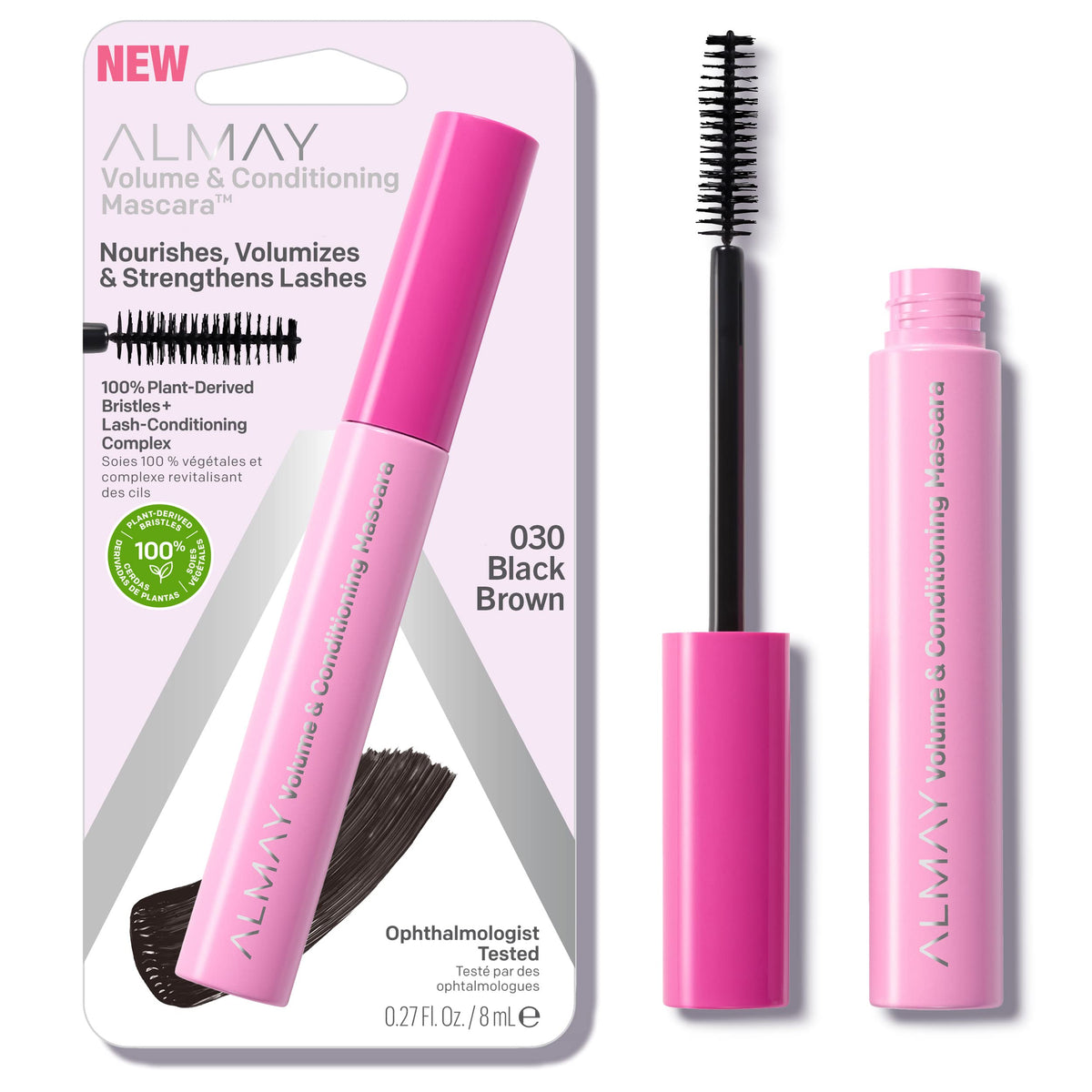 Almay mascara front packaging showing shade and benefit