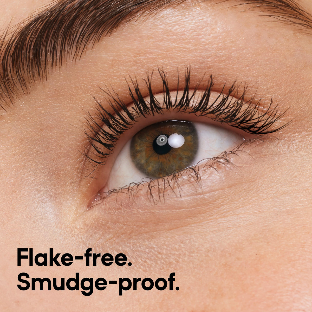 Almay mascara packaging back label showing hypoallergenic and ingredient info benefit