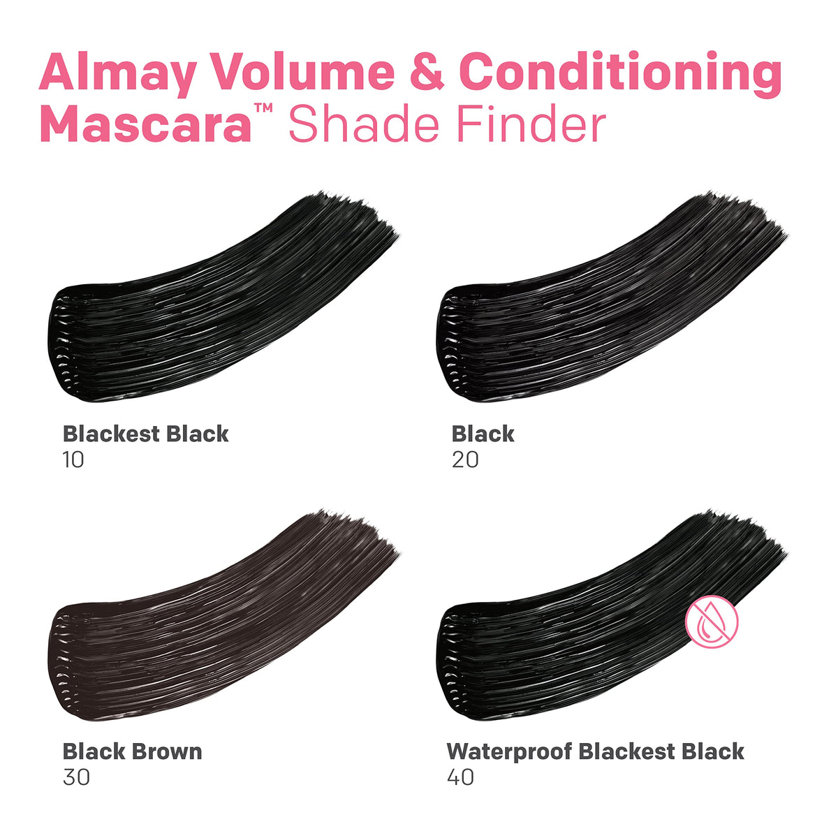 Almay mascara beside ruler showing compact travel-friendly size