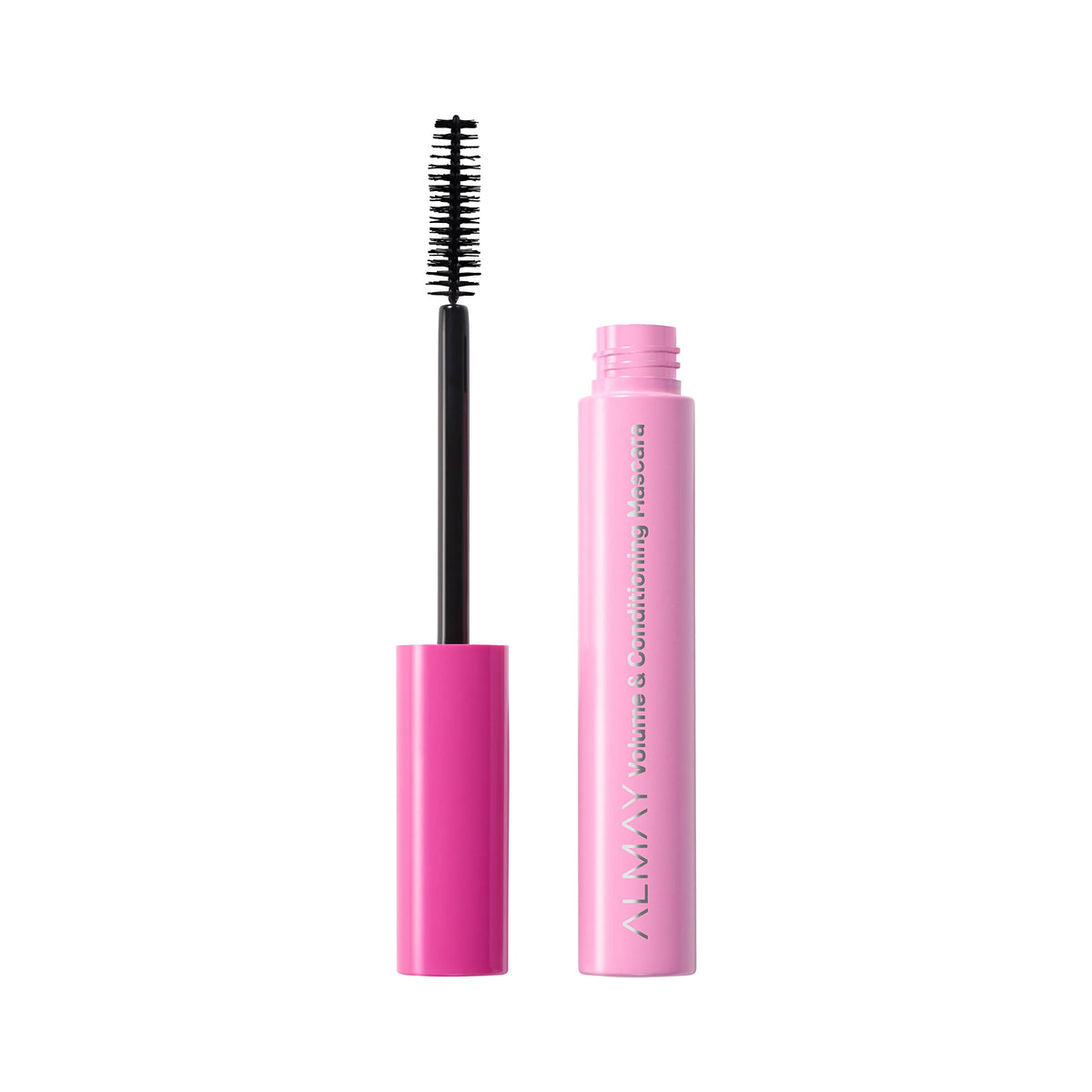 Almay mascara texture swatch illustrating smooth, clump-free finish