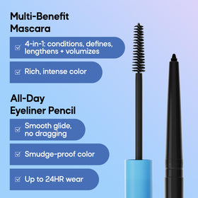 Almay mascara wand close-up showing bristles for volume and separation benefit