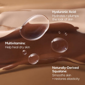 Almay swatch on arm compares shade and illustrates true skin match