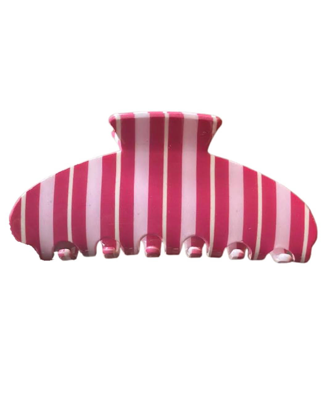 Almere strawberry stripe front view showing pattern and secure grip for stylish hold
