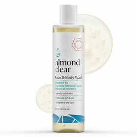 Almond Clear front bottle showing clean packaging and easy dispensing benefit
