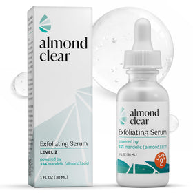 Almond Clear front packaging showing product and clear labeling benefit