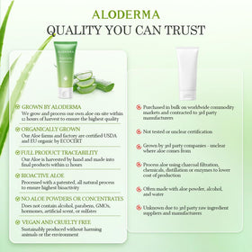 Aloderma gel on shoulder after sun exposure offering soothing relief