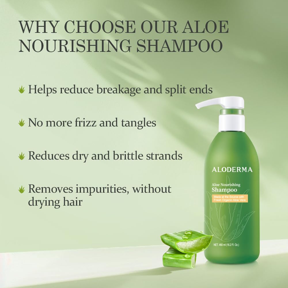 Aloderma fresh aloe extract pouring to emphasize farm-to-bottle freshness and hydration