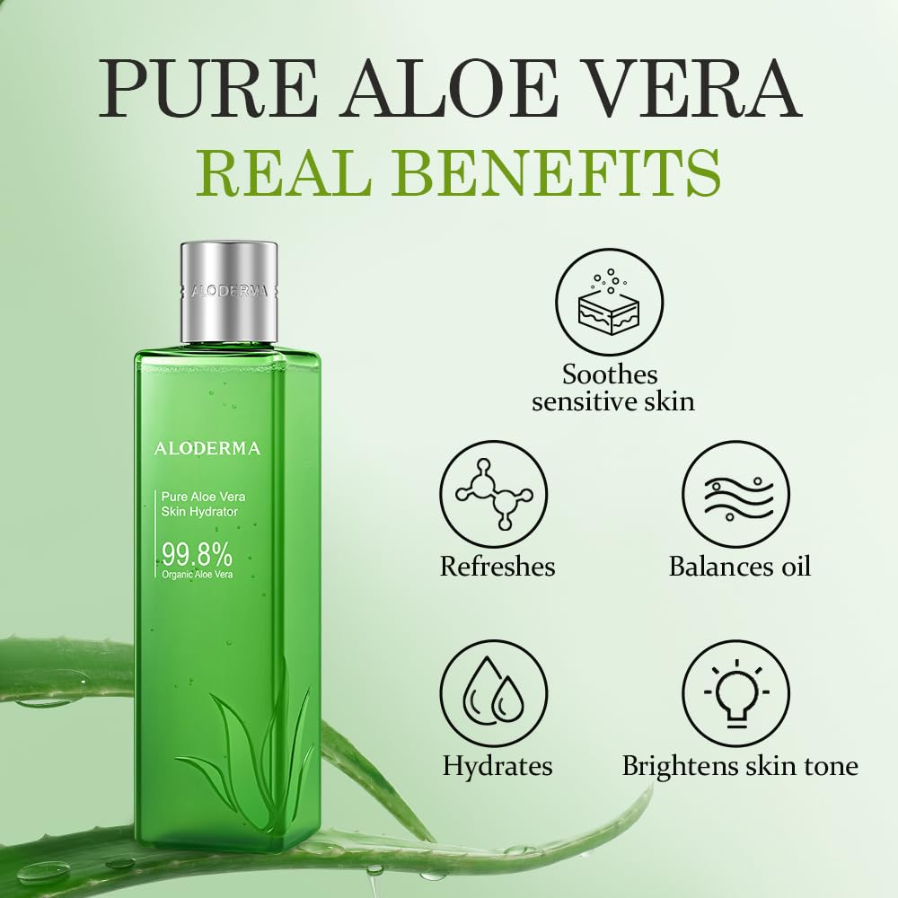 Aloderma label detail with ECOCERT seal emphasizing certified organic