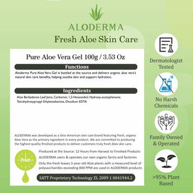 Aloderma bottle on beach towel portraying after-sun refresh and portability