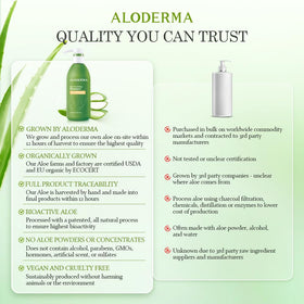 Aloderma shampoo staged in bathroom conveying daily routine hydration benefits