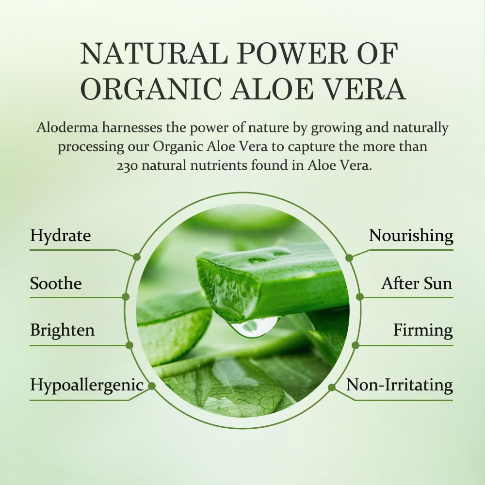 Aloderma bottle beside passport and sunglasses illustrating travel-ready convenience