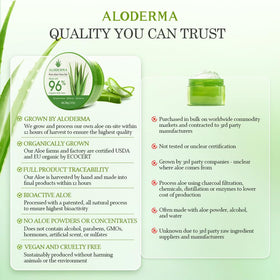Aloderma jar in hand to show 7oz size and travel-friendly portability advantage
