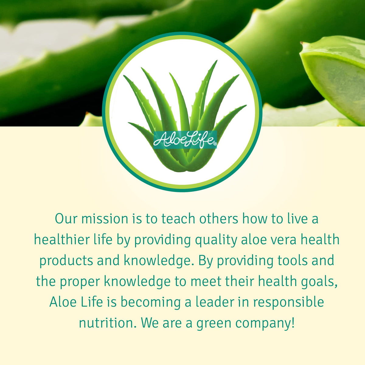 Aloe Life ingredient label featuring whole-leaf aloe and botanical extracts