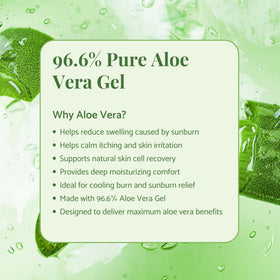 ALOE UP being applied to shoulder to soothe sunburn fast