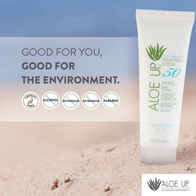 Aloe Up coco mango visual suggesting fragrance and skin comfort