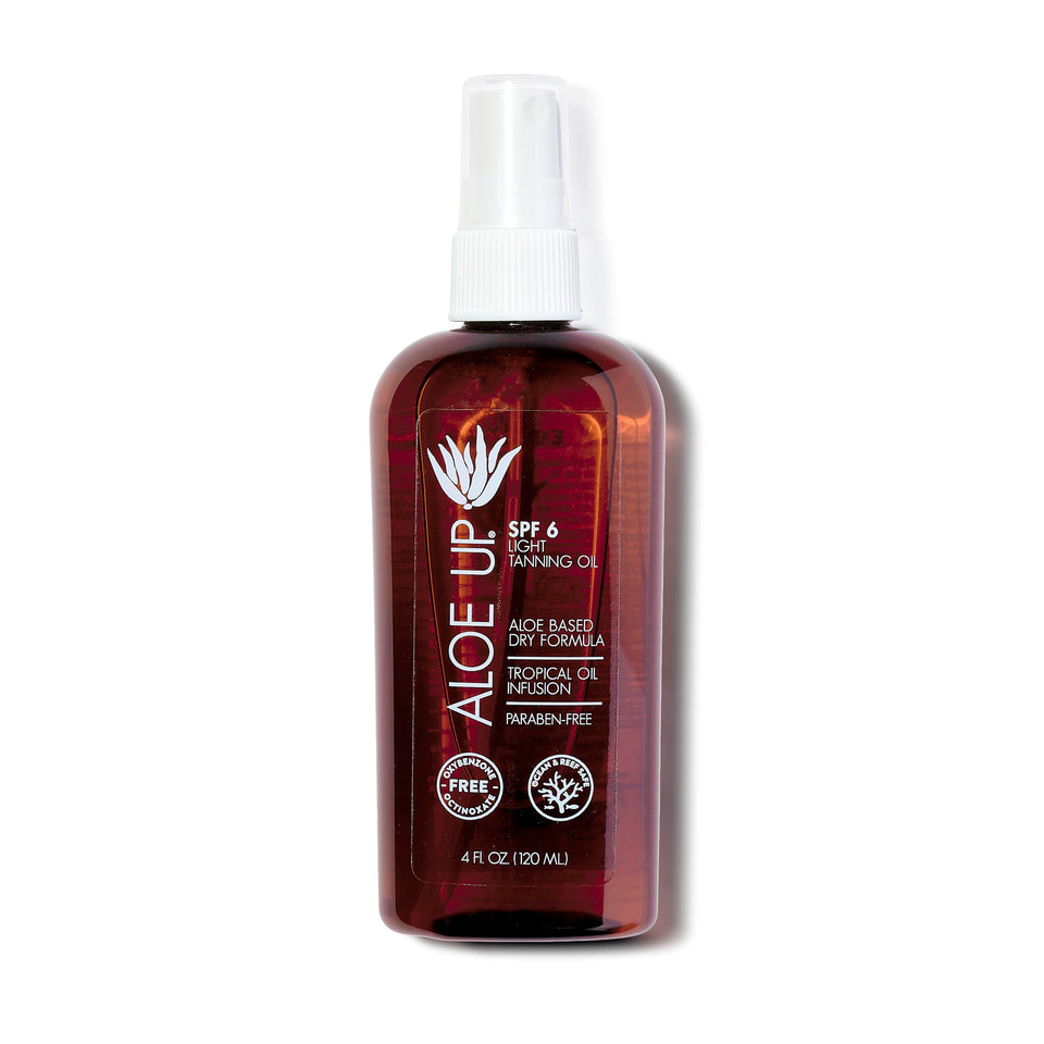 Aloe Up front 4 oz bottle showing product and freshness
