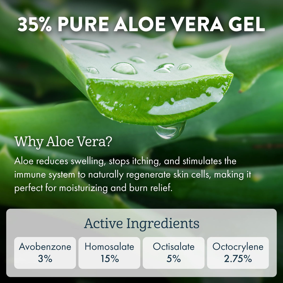 Aloe Up gel texture detail showing lightweight, non-greasy finish