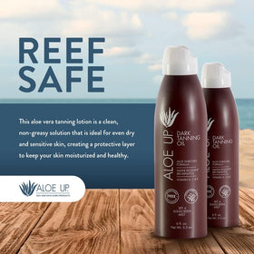 ALOE UP applied in hand outdoors for quick-dry feel benefit