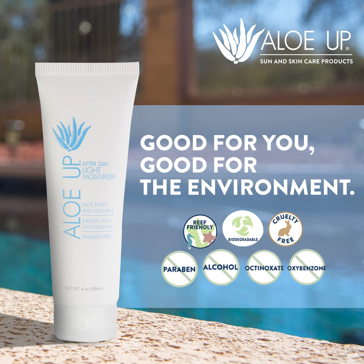 ALOE UP with acai and green tea visuals showing antioxidant nourishment