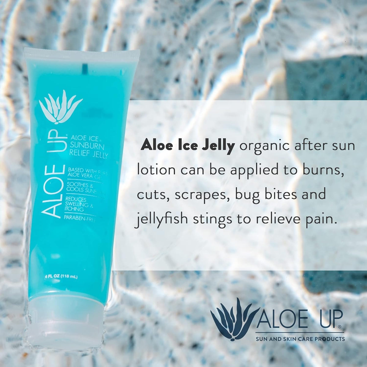 ALOE UP next to travel towel for size comparison, brand convenient portability