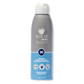 Aloe Up front packaging showing SPF 30 and hydrating benefits