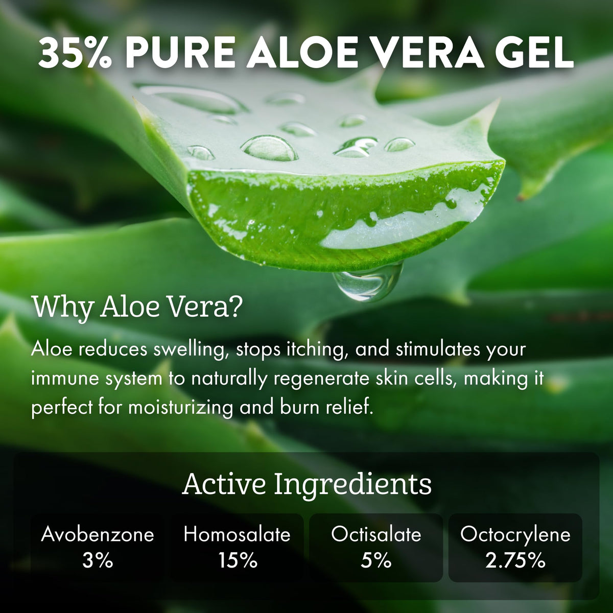 Aloe Up spray texture on skin highlighting fast-absorbing finish