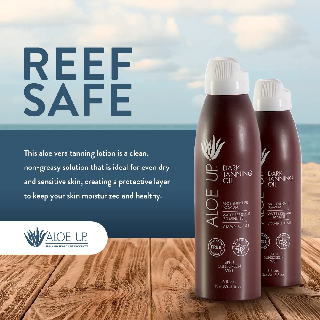 Aloe Up lifestyle scene with tropical fruit suggesting fresh scent