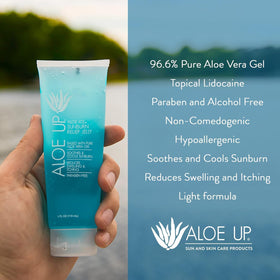 ALOE UP twin pack layout, brand offering extra supply for beach trips