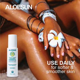 ALOESUN lavender and coconut ingredients highlighting natural formulation benefit