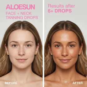 ALOESUN on a bathroom vanity with skincare showing seamless routine integration