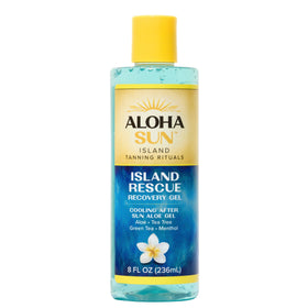 Aloha Sun front packaging showing 8 fl oz bottle and branding for easy identification